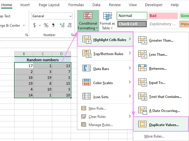 Duplicates inside a cell