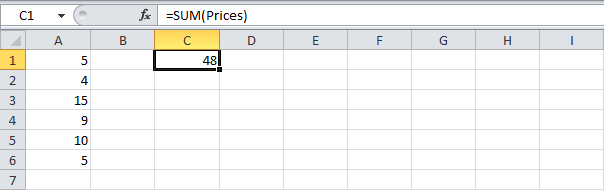 Dynamic Named Range in Excel