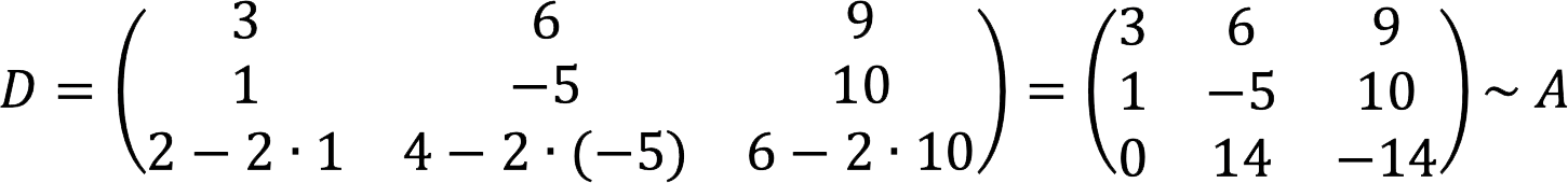 Equivalent matrix transformations