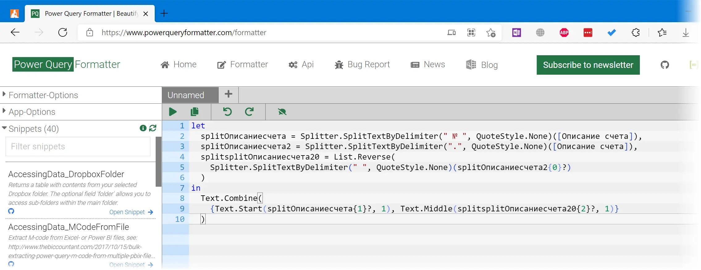 Example Column - Artificial Intelligence in Power Query