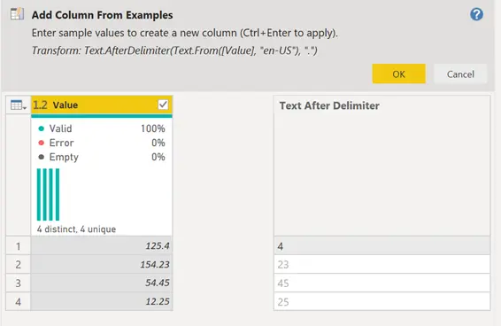 Example Column &#8211; Artificial Intelligence in Power Query