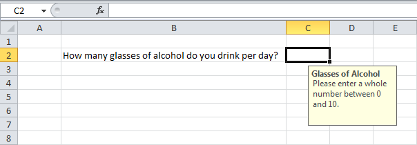 Excel Data Verification