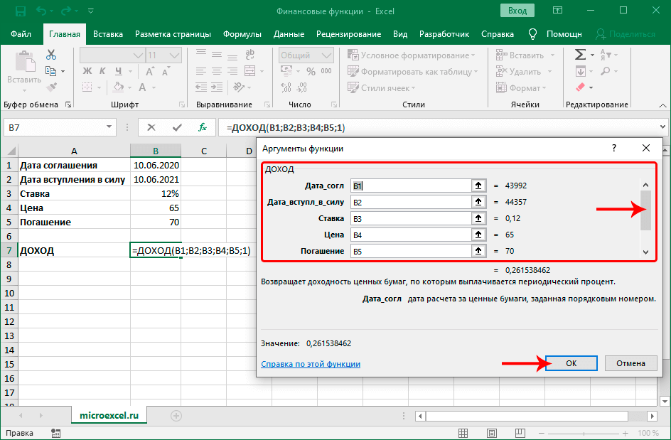 Excel financial functions - a selection of popular functions and their description