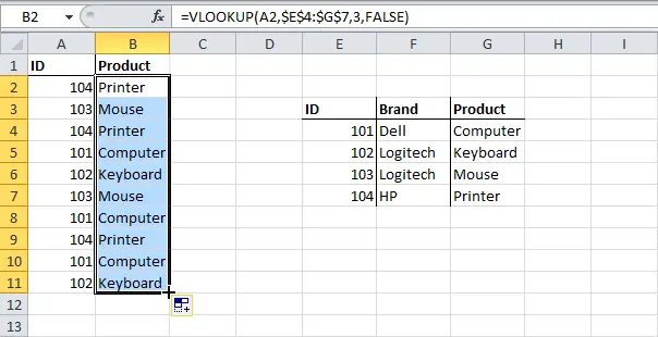 Excel functions for working with links and arrays