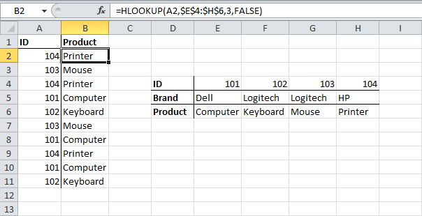 Excel functions for working with links and arrays