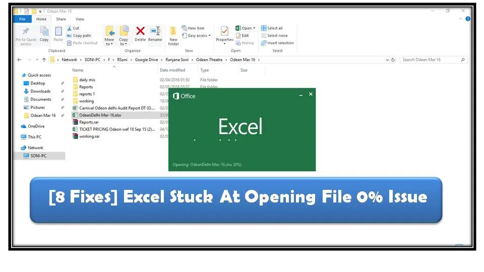 Excel stuck &#8211; how to save data