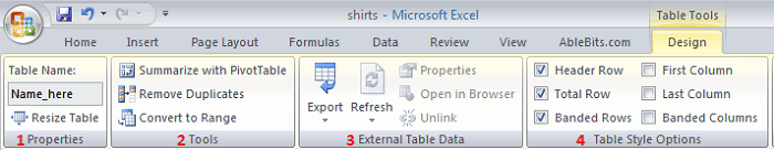 Excel: table or range - which one to choose?