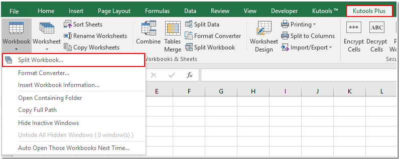 Exporting Excel Workbooks