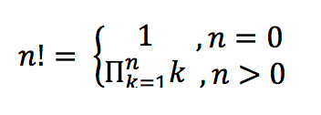 Factorial of a number