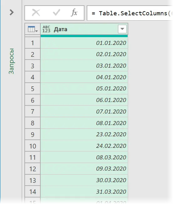 Factory calendar in Excel