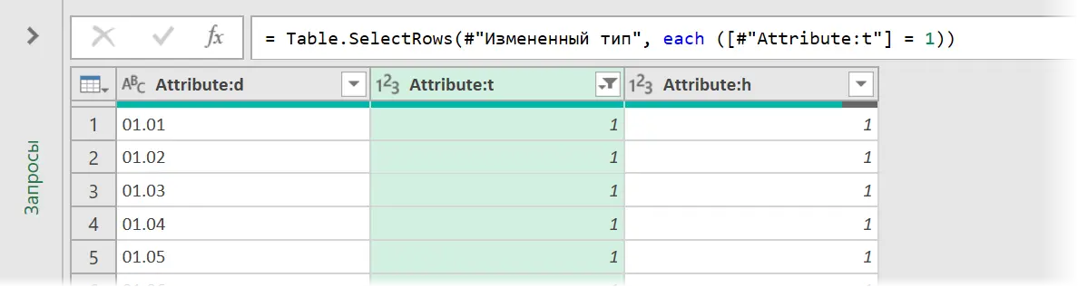 Factory calendar in Excel