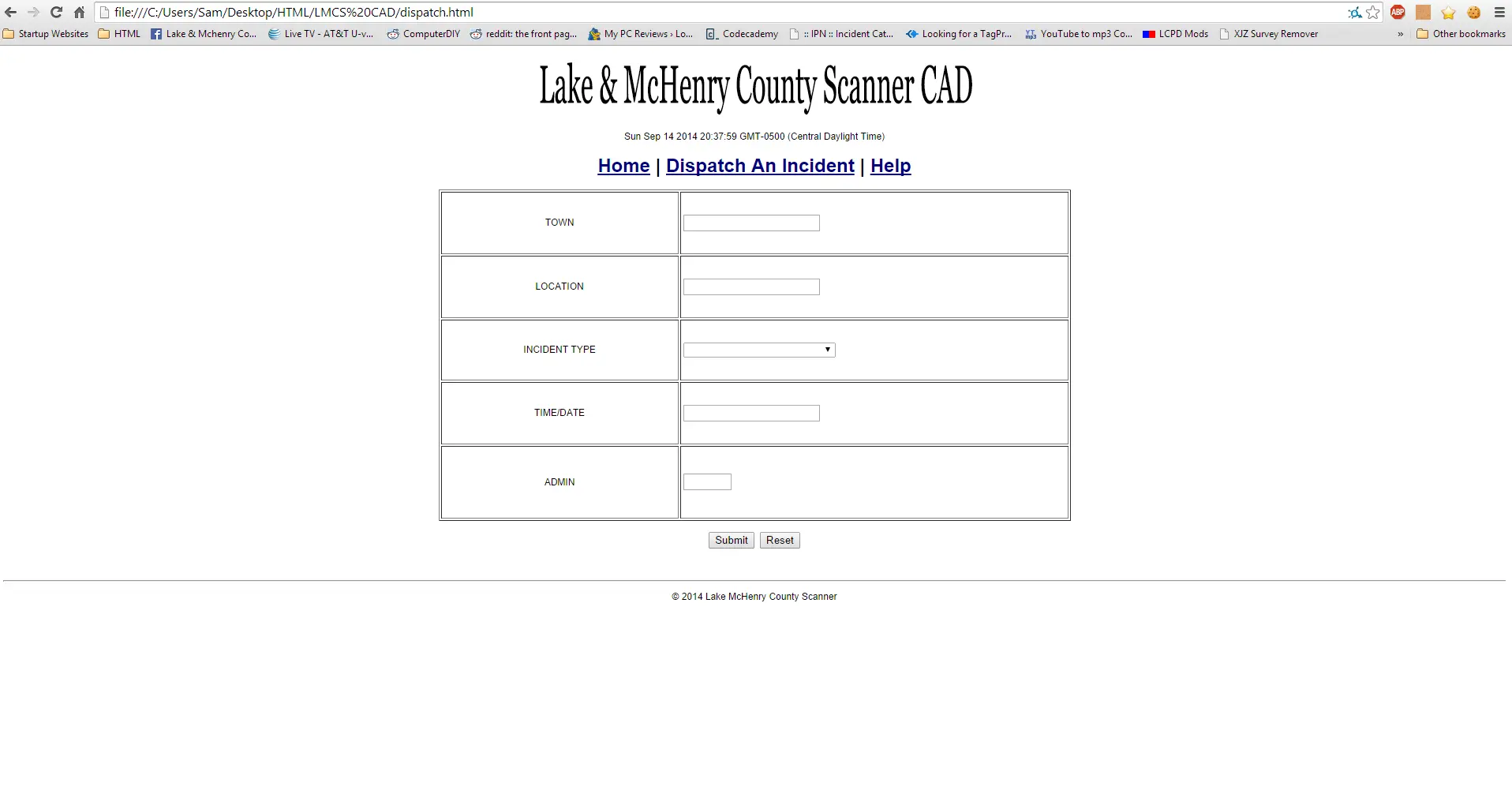 Filling in the forms with data from the table