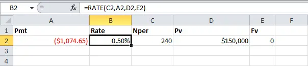 Financial Functions in Excel