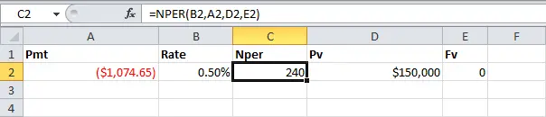 Financial Functions in Excel