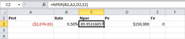 Financial Functions in Excel