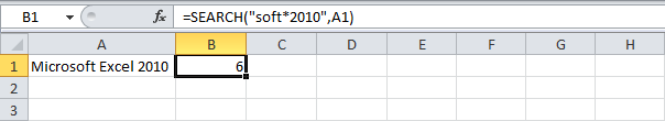 FIND and SEARCH functions in Excel