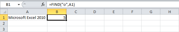 FIND and SEARCH functions in Excel