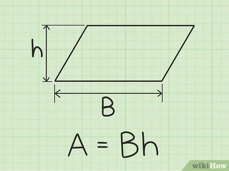 Finding the area of ​​a parallelogram: formula and examples