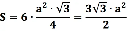 Finding the area of ​​a regular hexagon: formula and examples