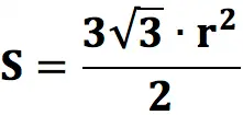 Finding the area of ​​a regular hexagon: formula and examples