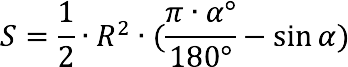 Finding the area of ​​a segment of a circle