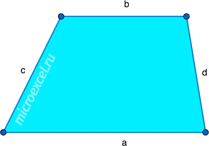 Finding the area of ​​a trapezoid: formula and examples