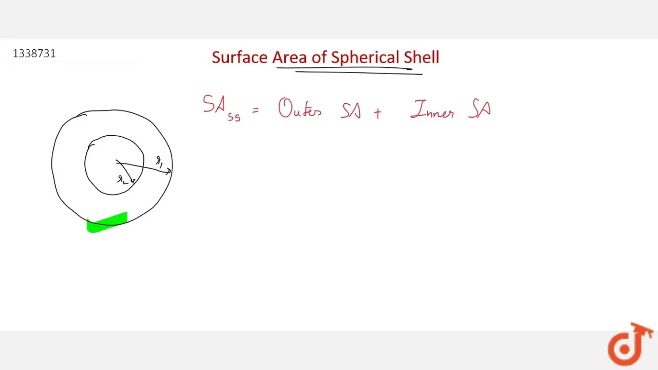 Finding the area of ​​the spherical layer