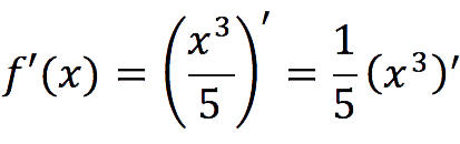 Finding the derivative of a power function