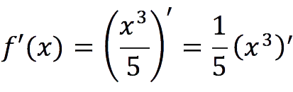 Finding the derivative of a power function