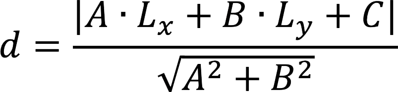 Finding the distance from a point to a line