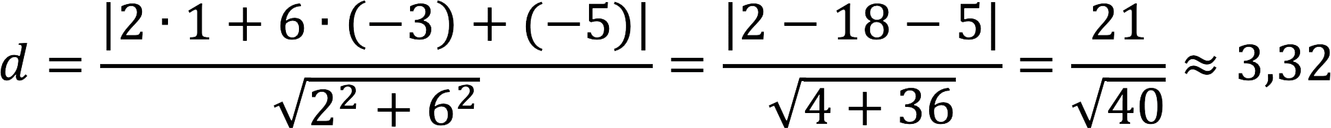 Finding the distance from a point to a line