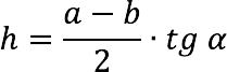 Finding the height of an isosceles (isosceles) trapezoid