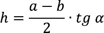 Finding the height of an isosceles (isosceles) trapezoid