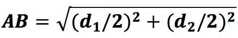 Finding the perimeter of a rhombus: formula and tasks