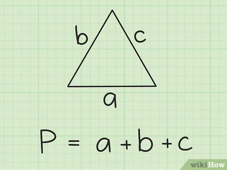 Atopar o perímetro dun triángulo: fórmula e tarefas