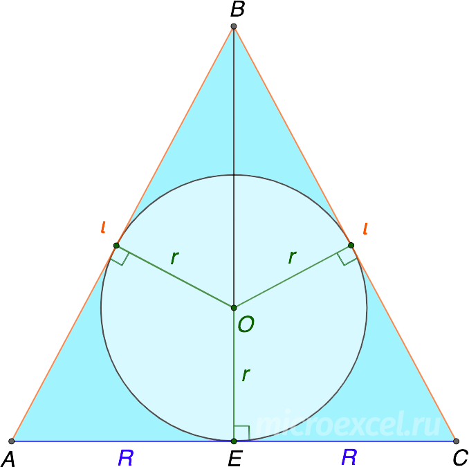 Finding the radius / area / volume of a ball (sphere) inscribed in a cone