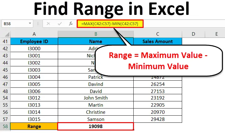 Finding the right data in a range