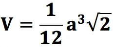 Finding the volume of a tetrahedron: formula and tasks