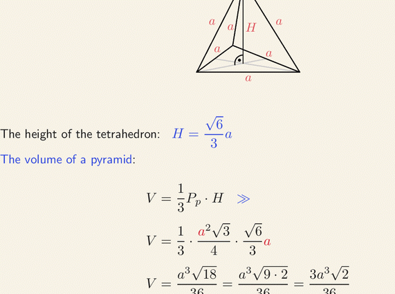 Das Volumen eines Tetraeders finden: Formel und Aufgaben