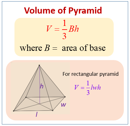 Finding the volume of the pyramid: formula and tasks