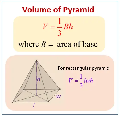 Finding the volume of the pyramid: formula and tasks