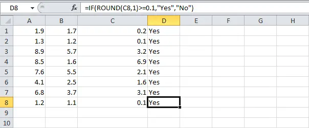 floating point error in excel