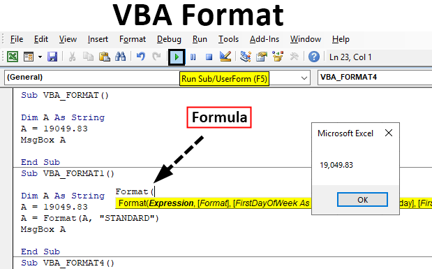 Formatting VBA code