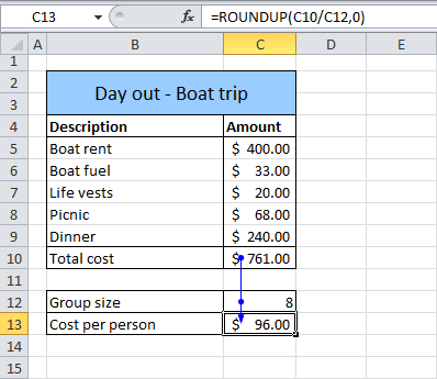 Formula dependencies in Excel