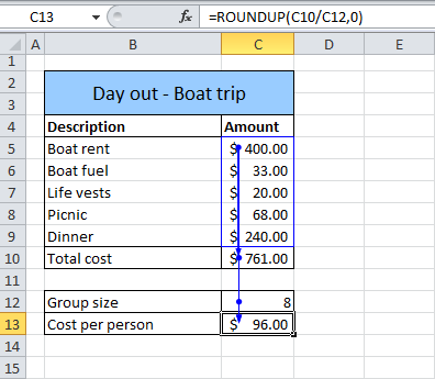 Formula dependencies in Excel