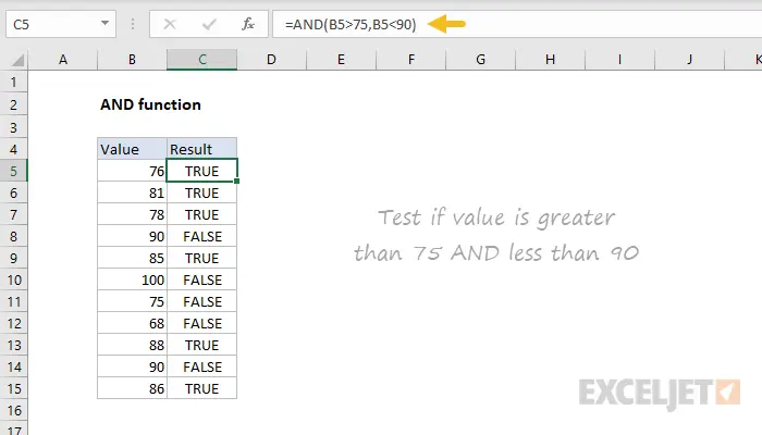 Formulas and functions in Excel