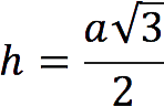 Formulas for finding the height of a triangle