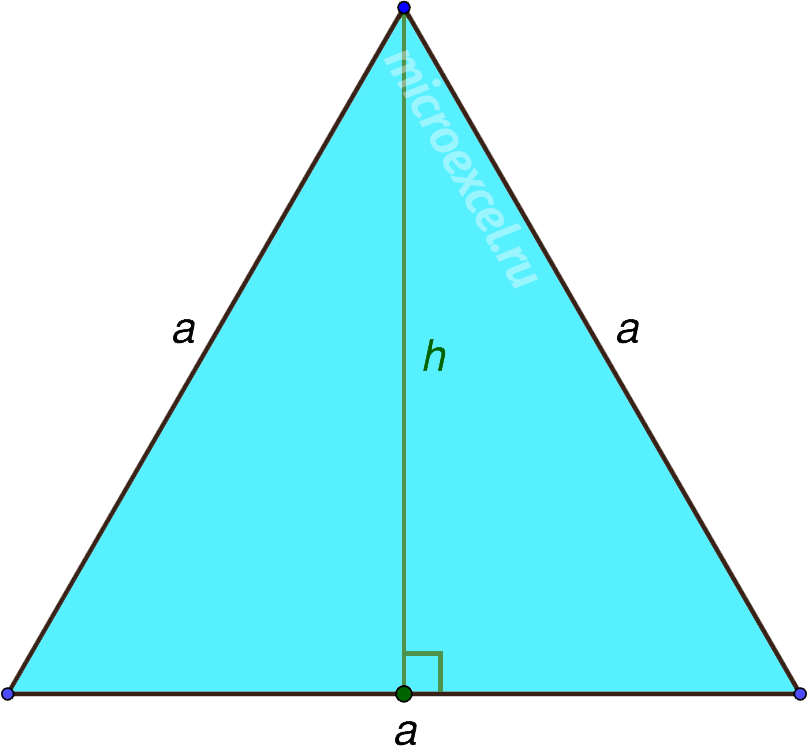 Formulas for finding the height of a triangle