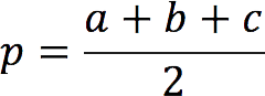 Formulas for finding the height of a triangle