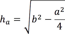 Formulas for finding the height of a triangle